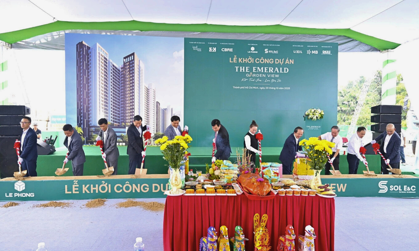 Lễ bắt đầu xây dựng dự án The Emerald Garden View diễn ra đúng theo lịch trình đã đề ra.