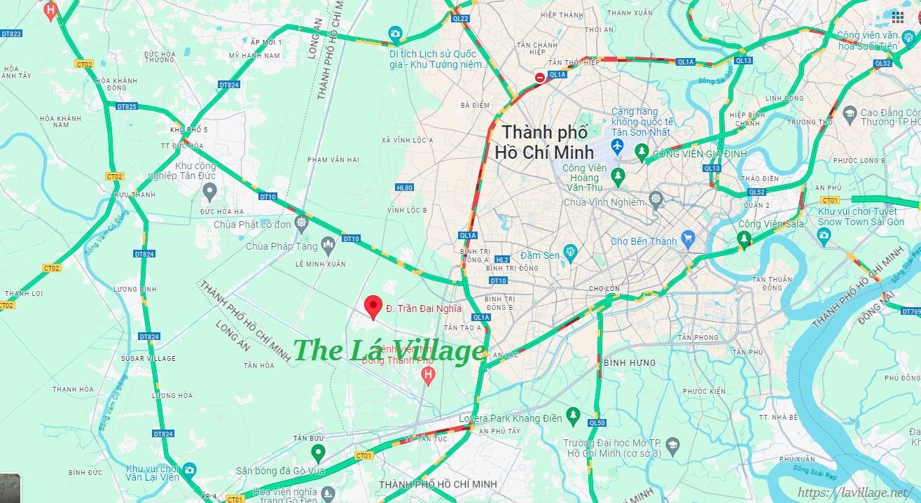 Vị trí dự án The Lá Village của chủ đầu tư An Gia Group